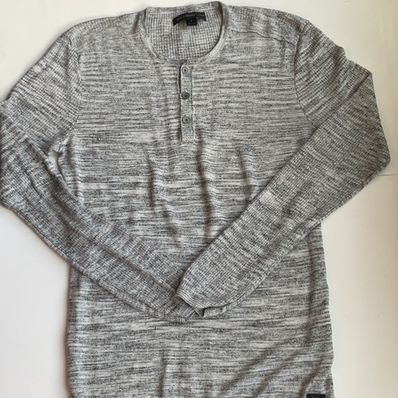 ⭐️John Varvatos Sean Knit Linen Blend Henley - Picture 4 of 11